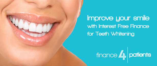 Zero percent finance on teeth whitening